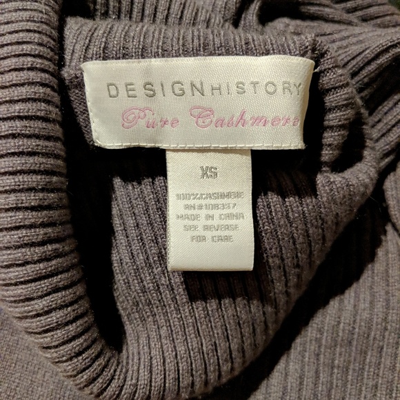 NWOT 💯 Cashmere Design History turtleneck shirt - Picture 4 of 4